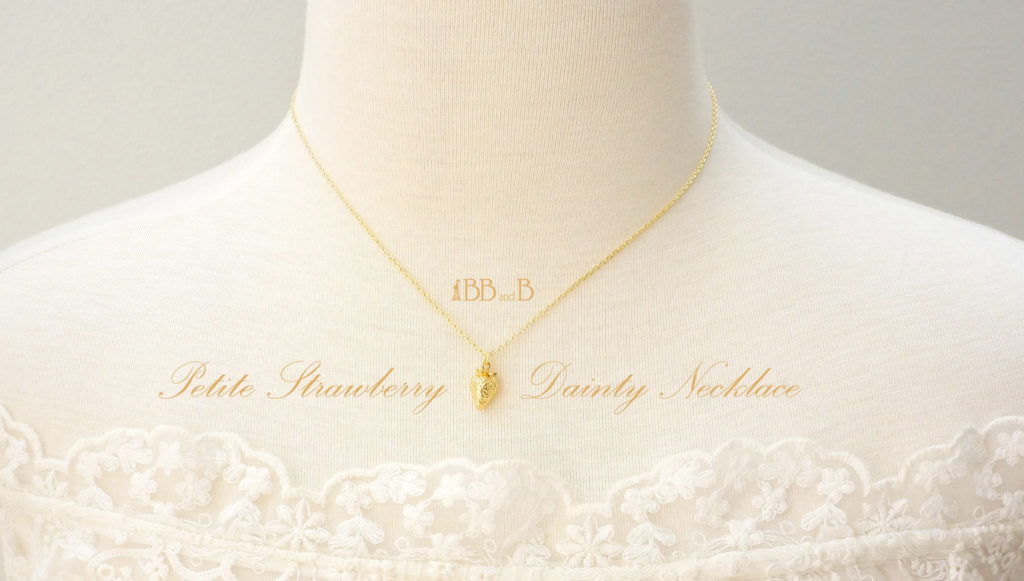 Petite Strawberry Dainty Necklace