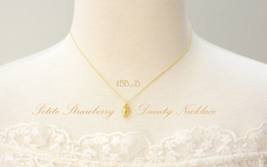 Petite Strawberry Dainty Necklace