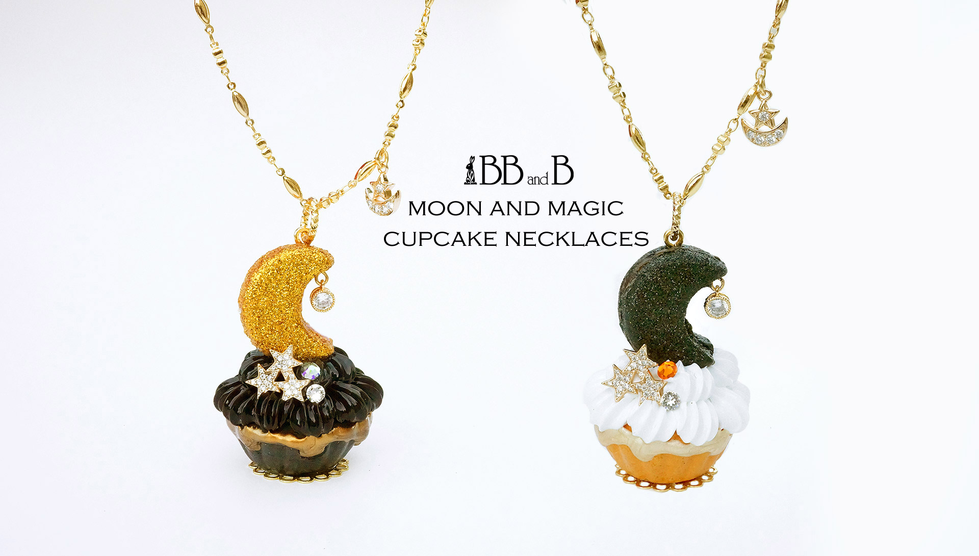 BB and B Moon and Magic Cupcake Necklace