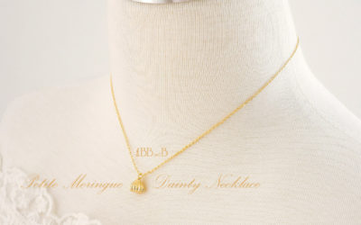 18kt Gold Plated Meringue Dainty Necklace