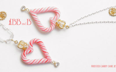 Frosted Candy Cane Heart Collection