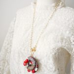 Fake Sweets Chocolate Bagel Jewelry - Long Necklace