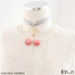 Luscious Cherries Choker - Fake Sweets Clay Jewelry Choker