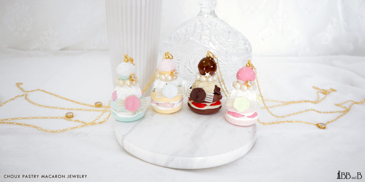 Choux Pastry Macaron Jewelry Fake Sweets Confectionary Jewelry