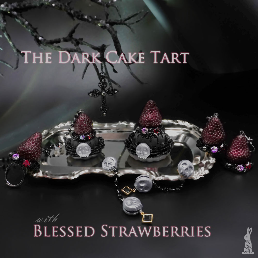 The Dark Cake Tart with Blessed Strawberries