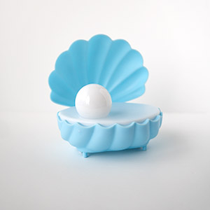 Blue Clamshell Nightlight