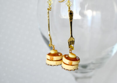 Fluffy Pancake Earrings