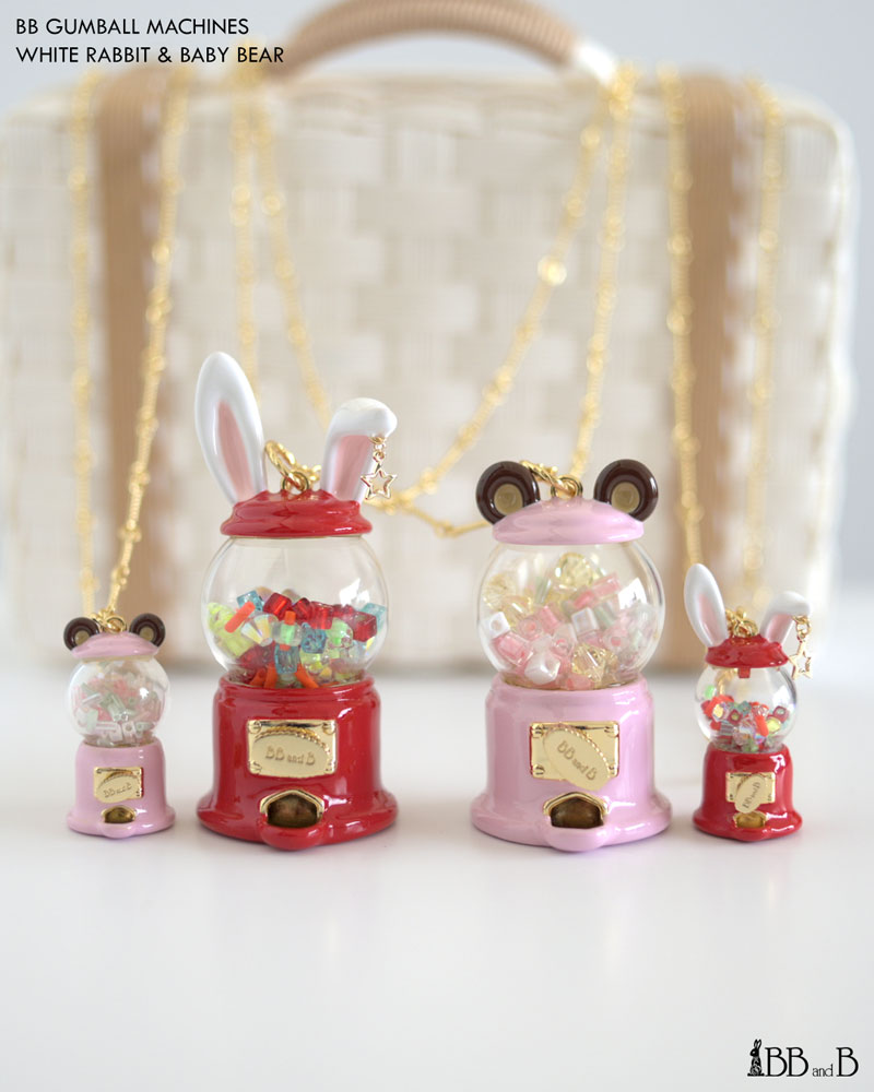The White Rabbit & Baby Bear BB and B Gumball Machines The White Rabbit & Baby Bear BB and B Gumball Machines